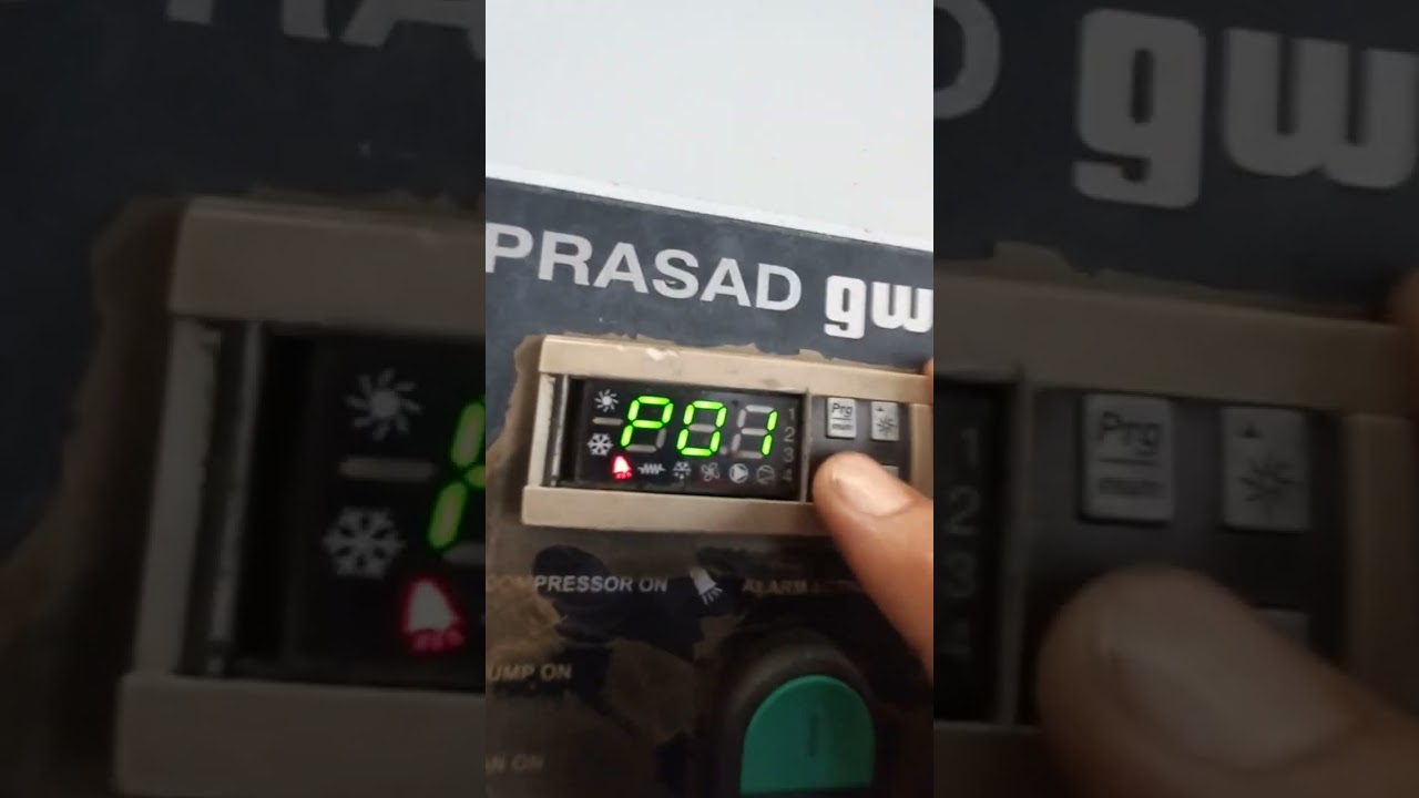 #chiller #aircooled #prasad #waterchiller #parameters #access #programming #controller
