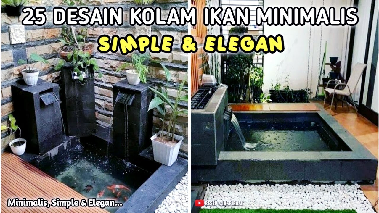 25 DESAIN KOLAM IKAN MINIMALIS, SIMPLE & ELEGAN