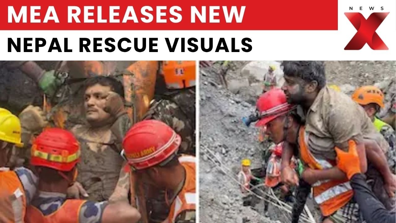 Nepal Rescue Mission: MEA Releases New Visuals Of Indian Teams Providing Aid On Ground | NewsX
