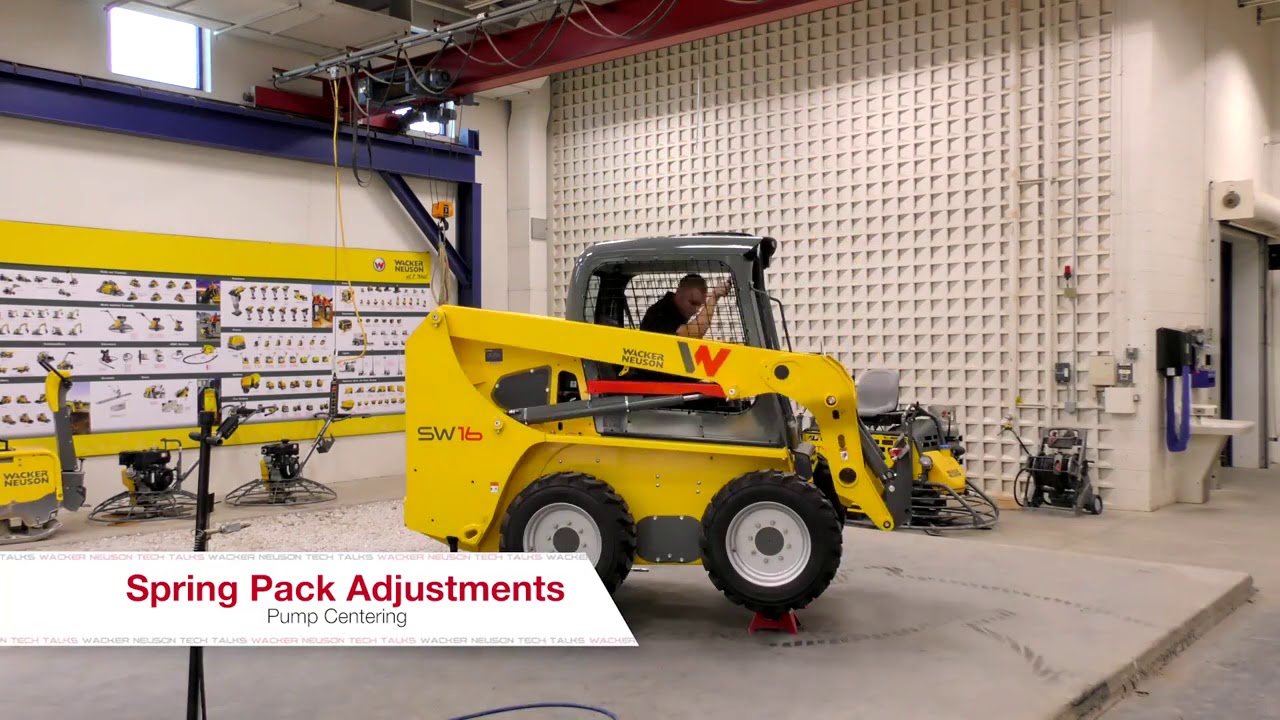 Wacker Neuson TechTalk Ep06  Pump Centering Neutral Adjustment   Medium Frame SSL CTL