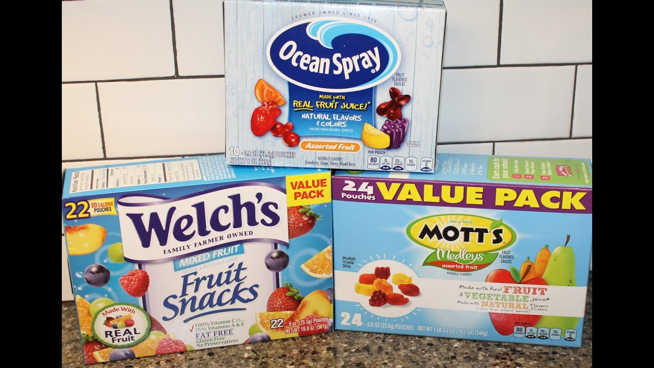 Fruit Snacks Blind Taste Test: Welch’s, Ocean Spray & Mott’s
