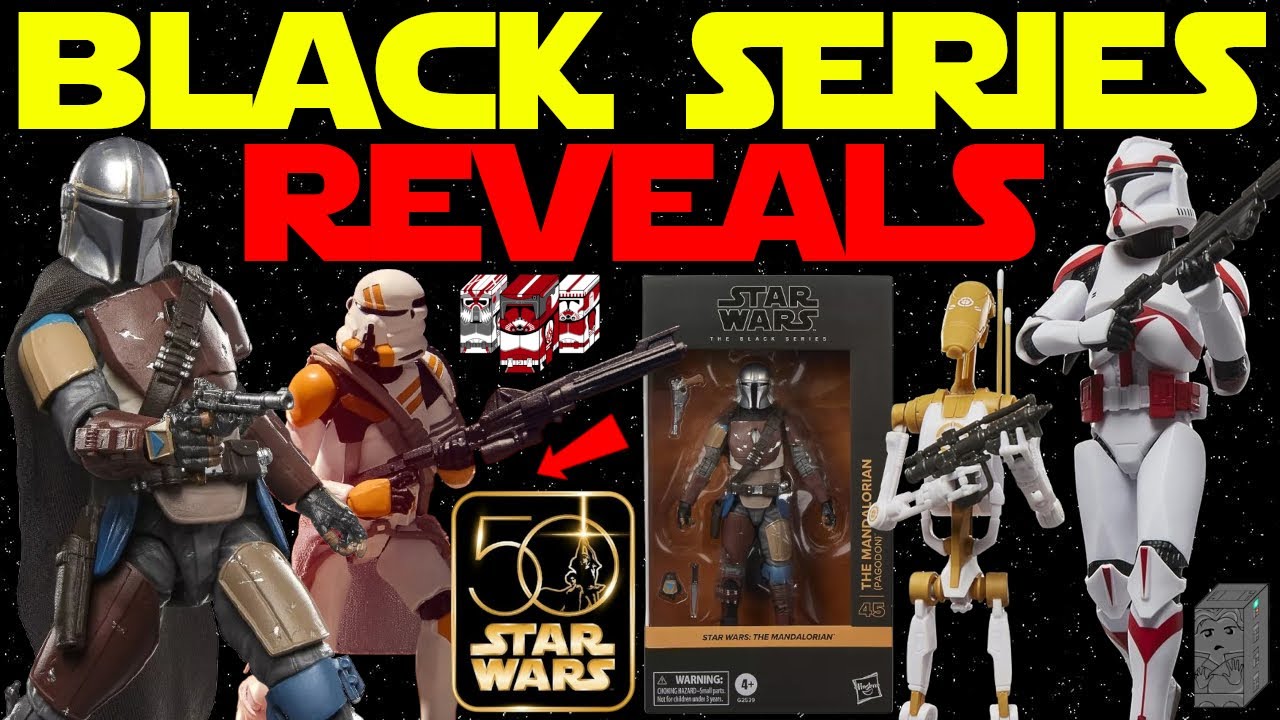 PRETTY COOL! New Star Wars Black Series CCXP Reveals! Clones! Pre-orders! Mando! 50th Anniversary!