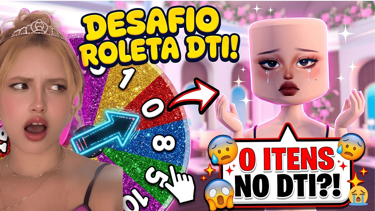 DESAFIO no Dress To Impress! A ROLETA decide quantos ITENS eu vou usar 😱