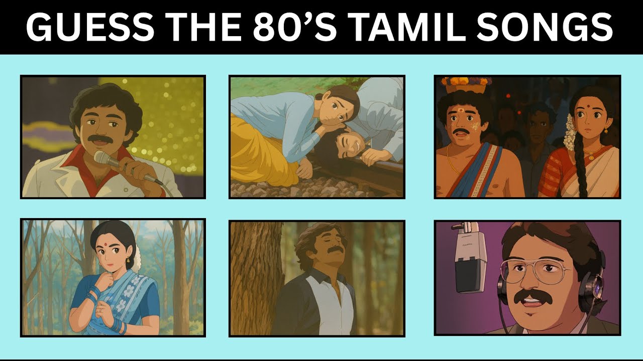 Ghibli Magic Meets 80&rsquo;s Tamil Melodies ✨🎵 | Guess the Song Challenge!🩵