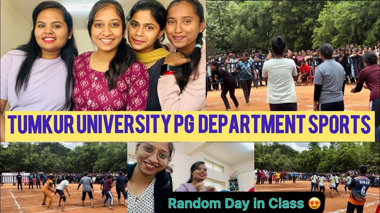 ||Tumkur University|PG Department sports|Random day in my MBA Department ||