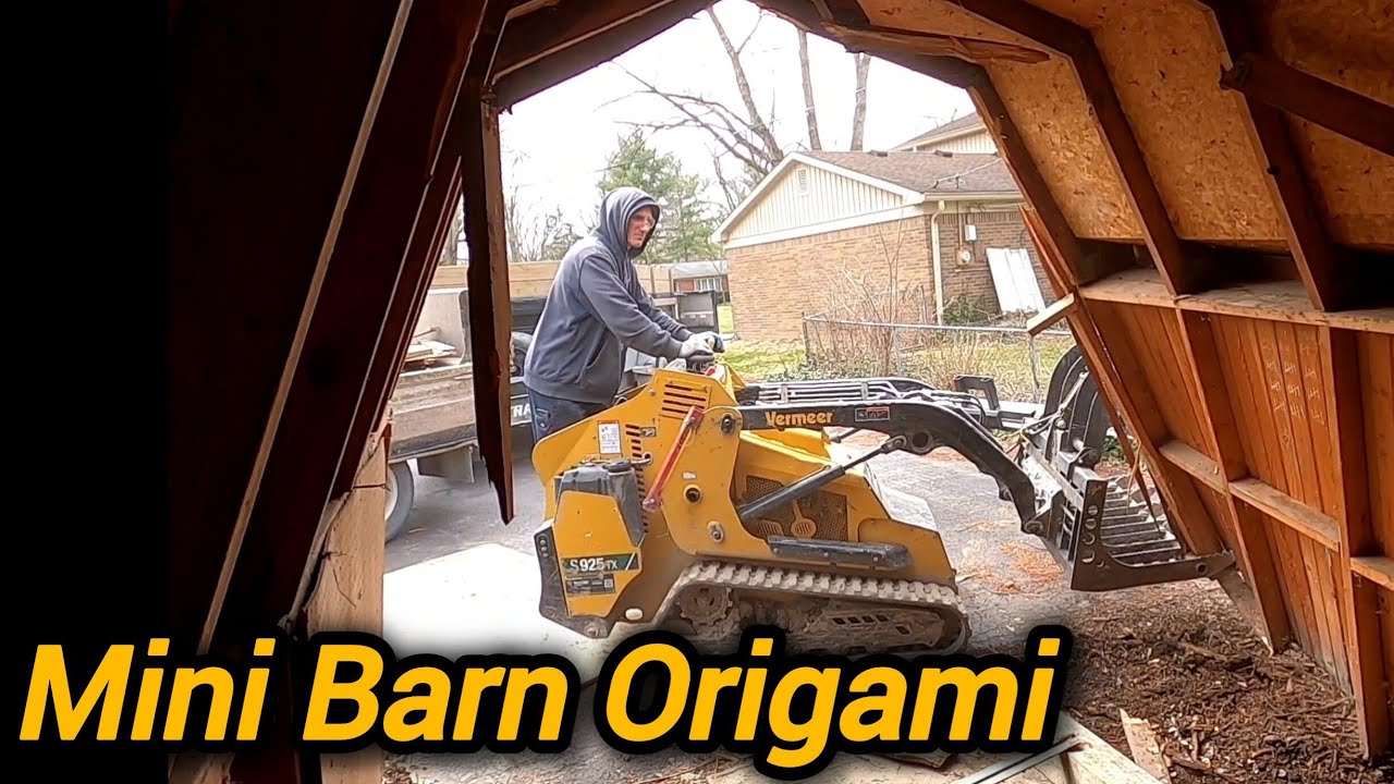 Mini Barn Demolition: Origami Style