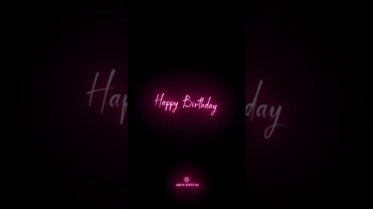 Happy Birthday | Neno Lyrics | Viral Video | Black Screen Video .