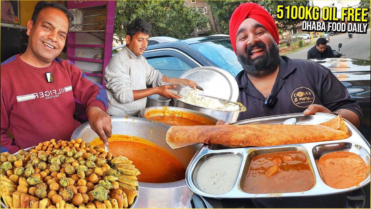 SURVIVING 24 Hours on INSANE Dhaba Food | OIL FREE Dogri Dhaba, UDUPI Sardarji South Indian Dhaba