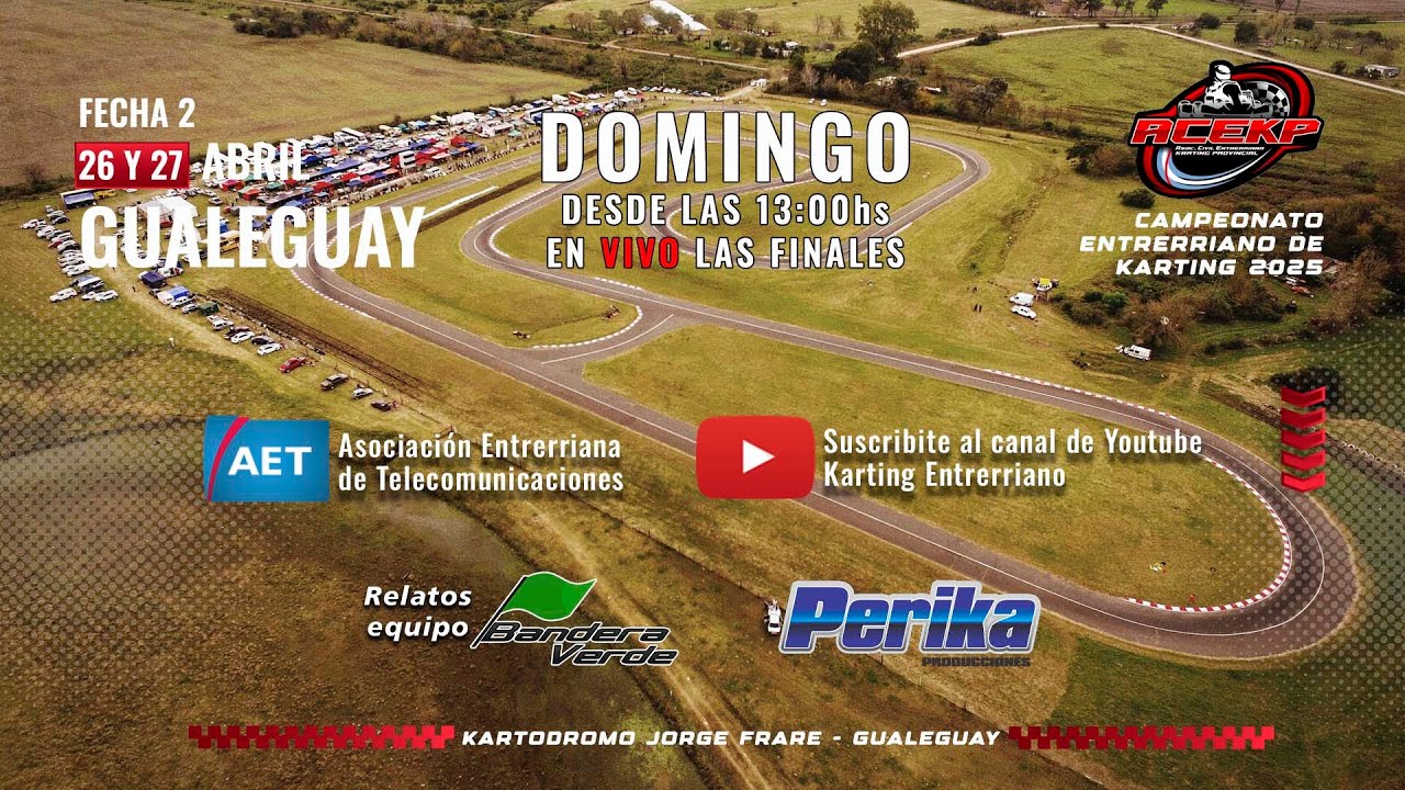 EN VIVO - Fecha 02 - KARTODROMO DE GUALEGUAY - 27/4/2025 - ACEKP