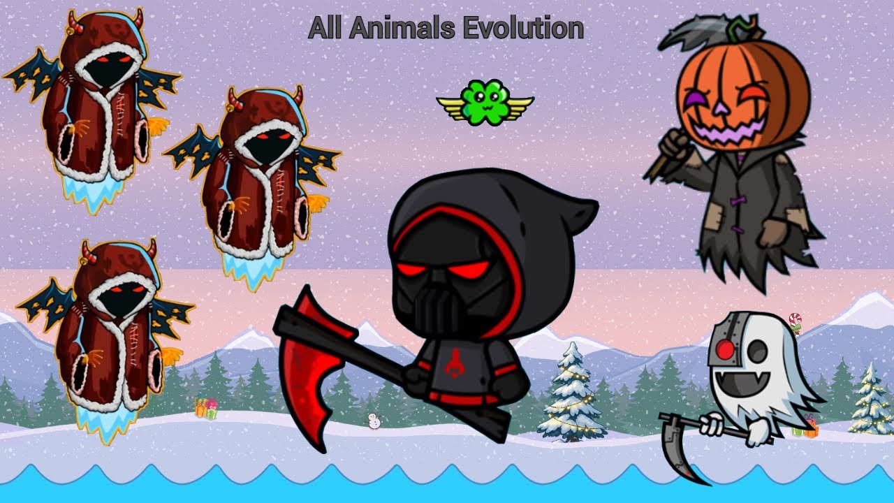 All Animals Evolution And Imperial Destroyer Rebellious Pumpkin And Cyborg Ghostly (EvoWorld.io)