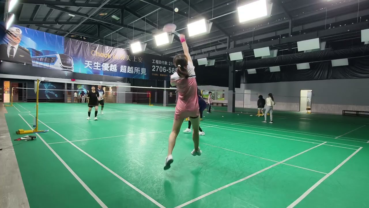 2/19 🧧Game 6 蕙君佳筠 21 : 11 張信聰哥 #雙打 #福雅羽球會館4號場地 #badminton 