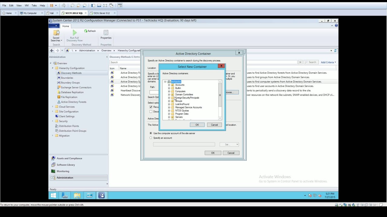 SCCM 2012 - Discovery Methods