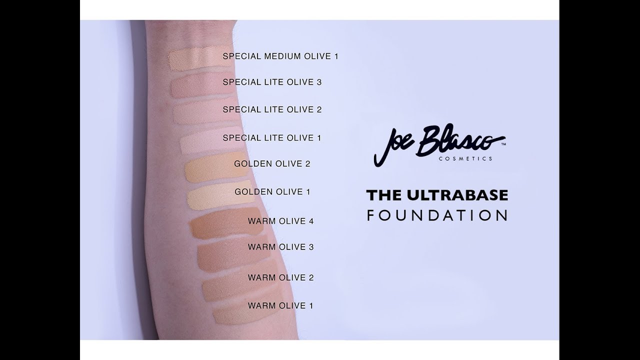 Joe Blasco Foundation Swatches | Camera Ready Cosmetics