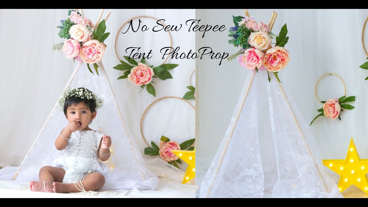 How to Make A Teepee Tent|No Sew Quick Teepee Tent