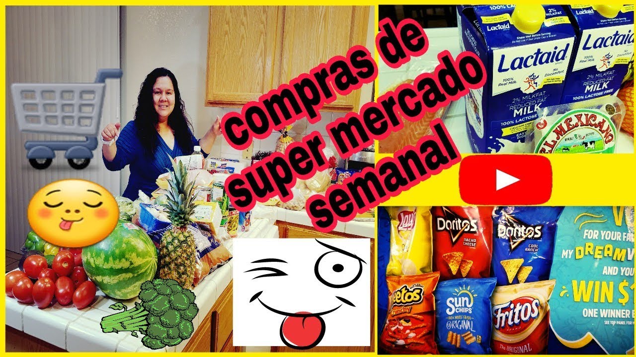 COMPRA DE COMIDA SEMANAL | MEN&Uacute;  SEMANAL| SUPER MERCADO