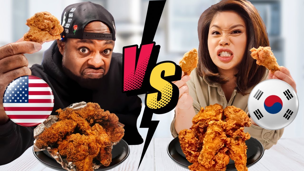 American vs Korean Fried Chicken! And the winner is….