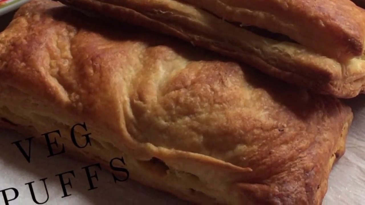 How to make Vegetable Puffs | veg puff recipe | curry puff recipe | vegetable puff recipe