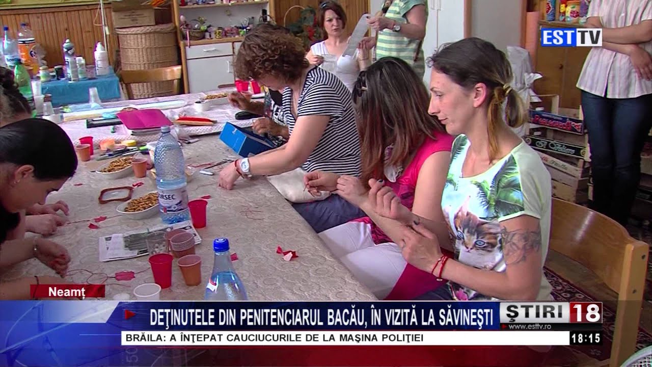 Stire EST TV   Detinutele din Penitenciarul Bacau in vizita la Savinesti   12 IUNIE 2014