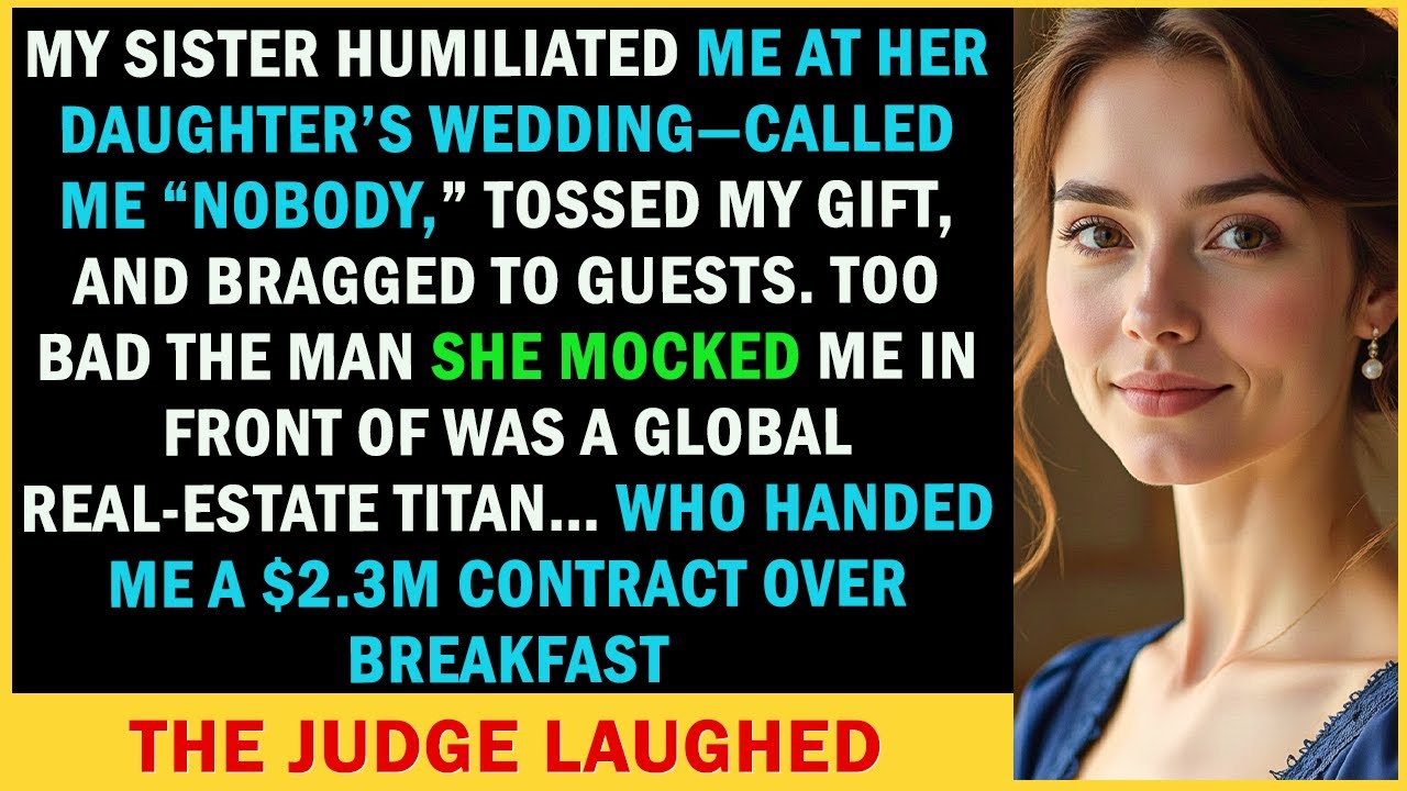They Called Me a Nobody at My Niece’s Wedding—Then the Billionaire Guest Spoke Up