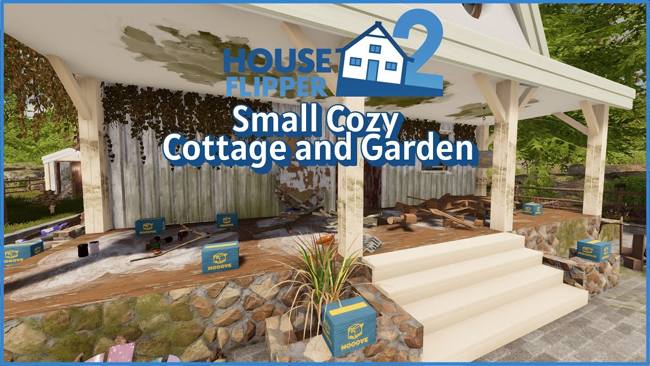 SO CUTE! - Small Cozy Cottage and Garden | House Flipper 2 | No commentary |  Cozy long plays
