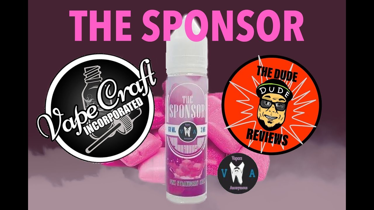 THE SPONSOR/ VAPORS ANONYMOUS by Vape Craft Inc./ E-Juice Review