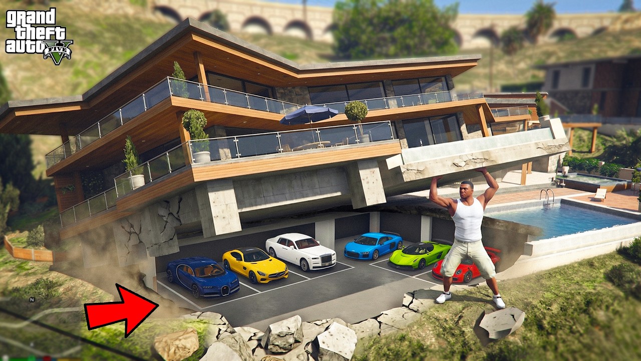 Franklin Searches For A New Secret Garage in GTA 5 !