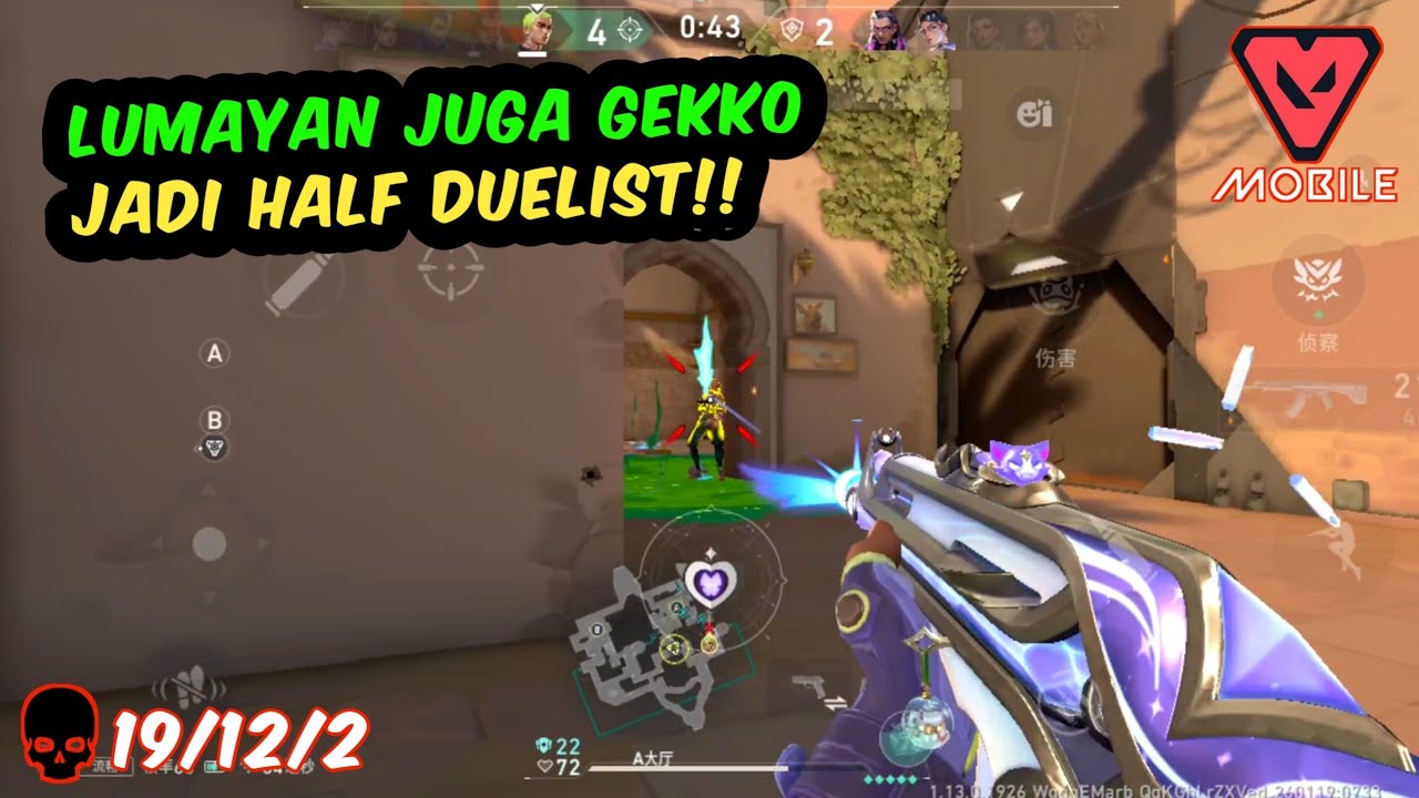 DAPET DUELIST WARLOK SUSAH INISIASI, TERPAKSA JADI GEKKO HALF DUELIST!!.. #valorant 
