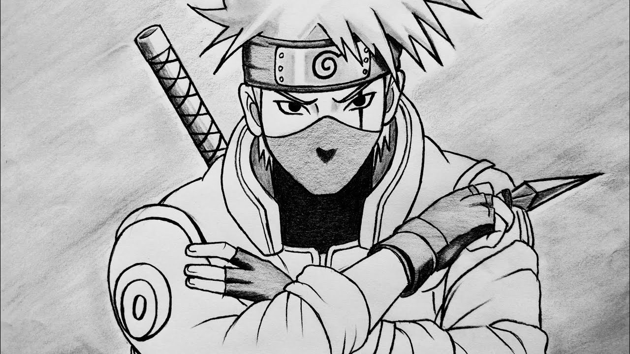 Easy Kakashi Drawing | How to Draw Kakashi Hatake | Step by Step for Beginners | Anime Drawing Guide