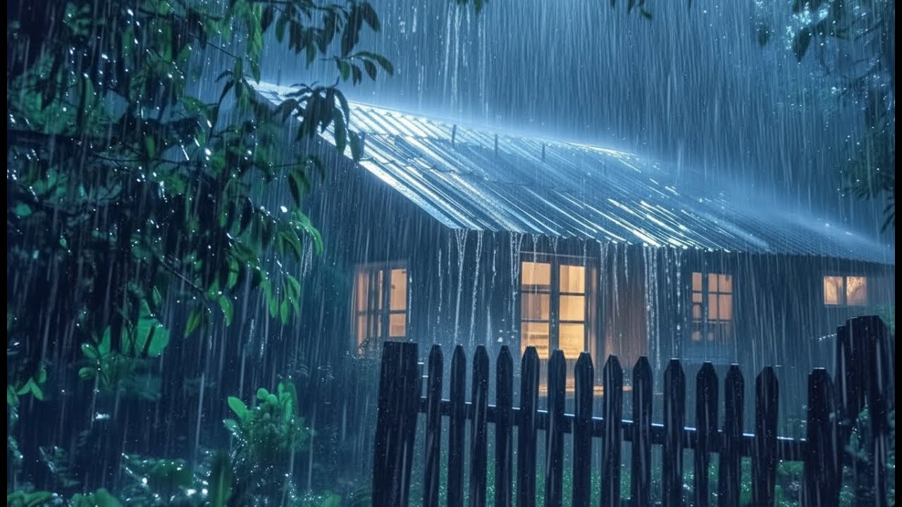 💤 99% Fall Asleep FAST | Rain & Piano Sounds at Night | Deep Sleep, Insomnia & Anxiety Relief