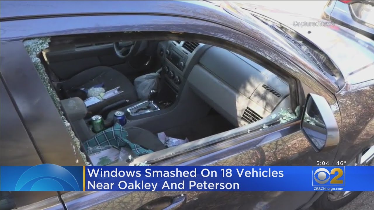 Windows Smashed On 18 Vehicles Near Oakley And Peterson Avenues