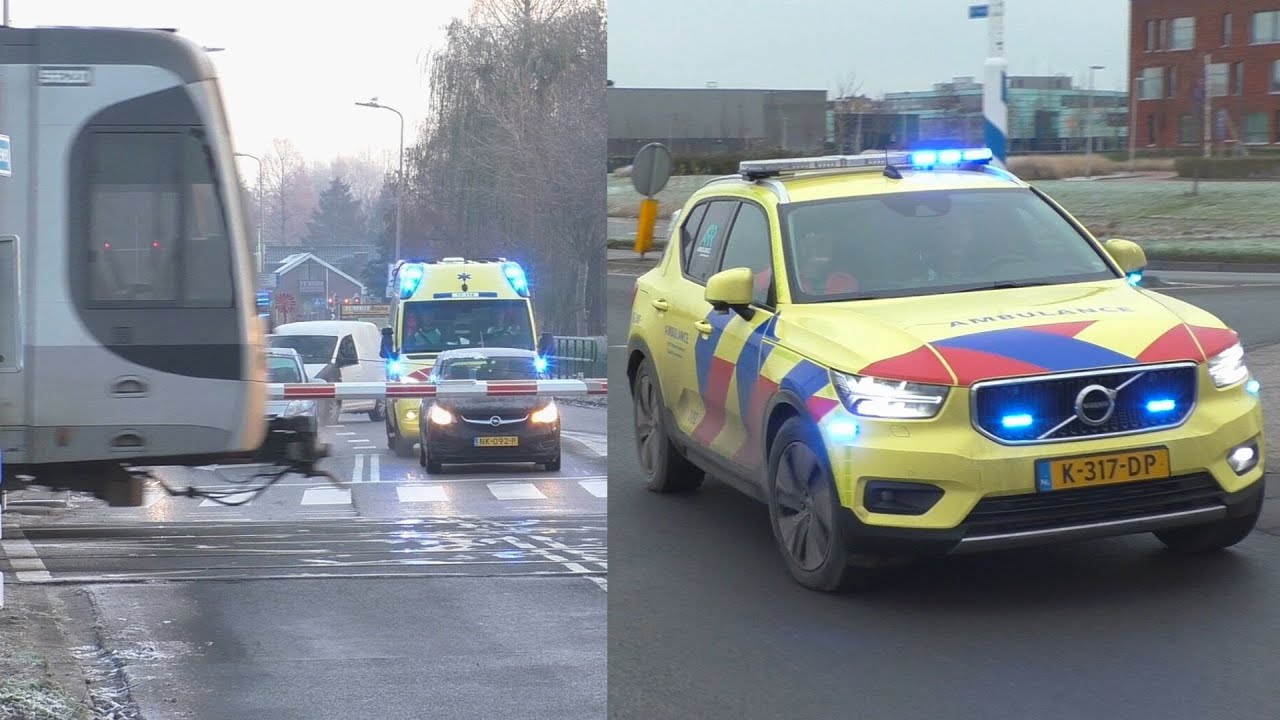 [Vast voor spoorbomen] Verschillende Ambulances en Rapid Responders met spoed in Rotterdam-Rijnmond!