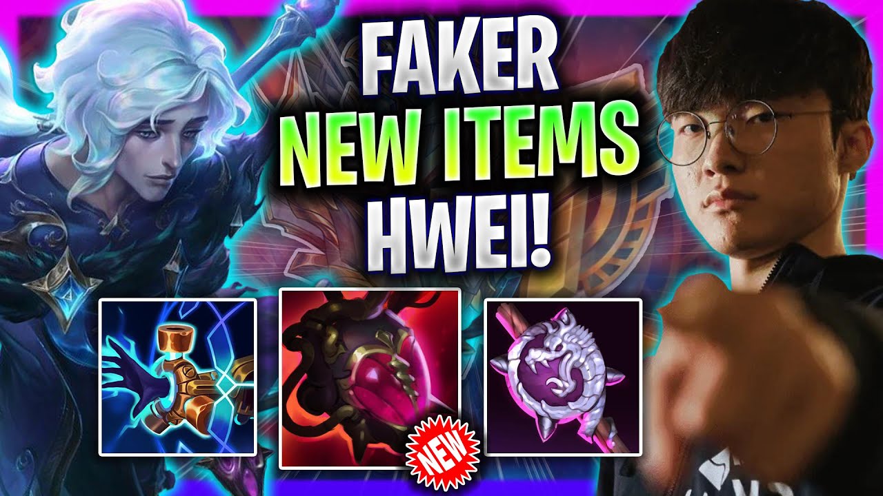 FAKER TRYING NEW ITEMS WITH HWEI! - T1 Faker Plays Hwei Mid vs Irelia! | Season 2024