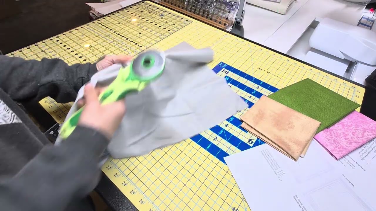 Part 1: OESD Sweet Easter Wishes Tiling Scene - Fabric Prep & stitch out on Brother PR1050 1055 1060