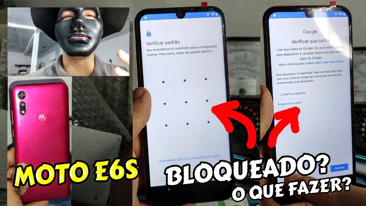 COMO DESBLOQUEAR CONTA GOOGLE OU TELA BLOQUEADA DO CELULAR MOTOROLA MOTO E6S ANDROID 9 ATUALIZADO