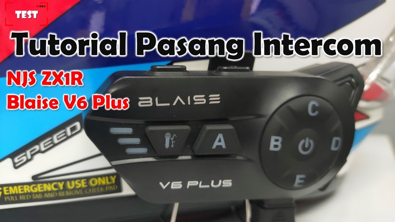 Tutorial Pasang Intercom Blaise V6 Plus di Helm NJS ZX1R