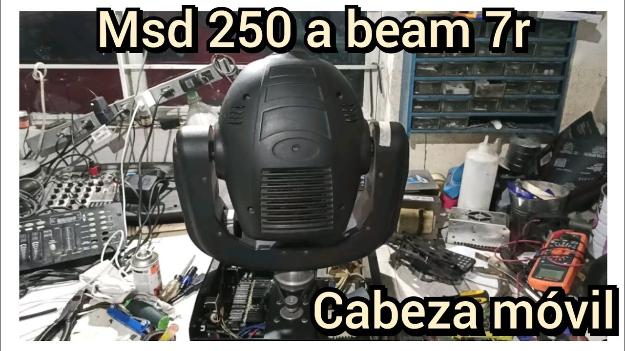 modificar cabeza móvil de descarga 250 a beam 7r que necesito?