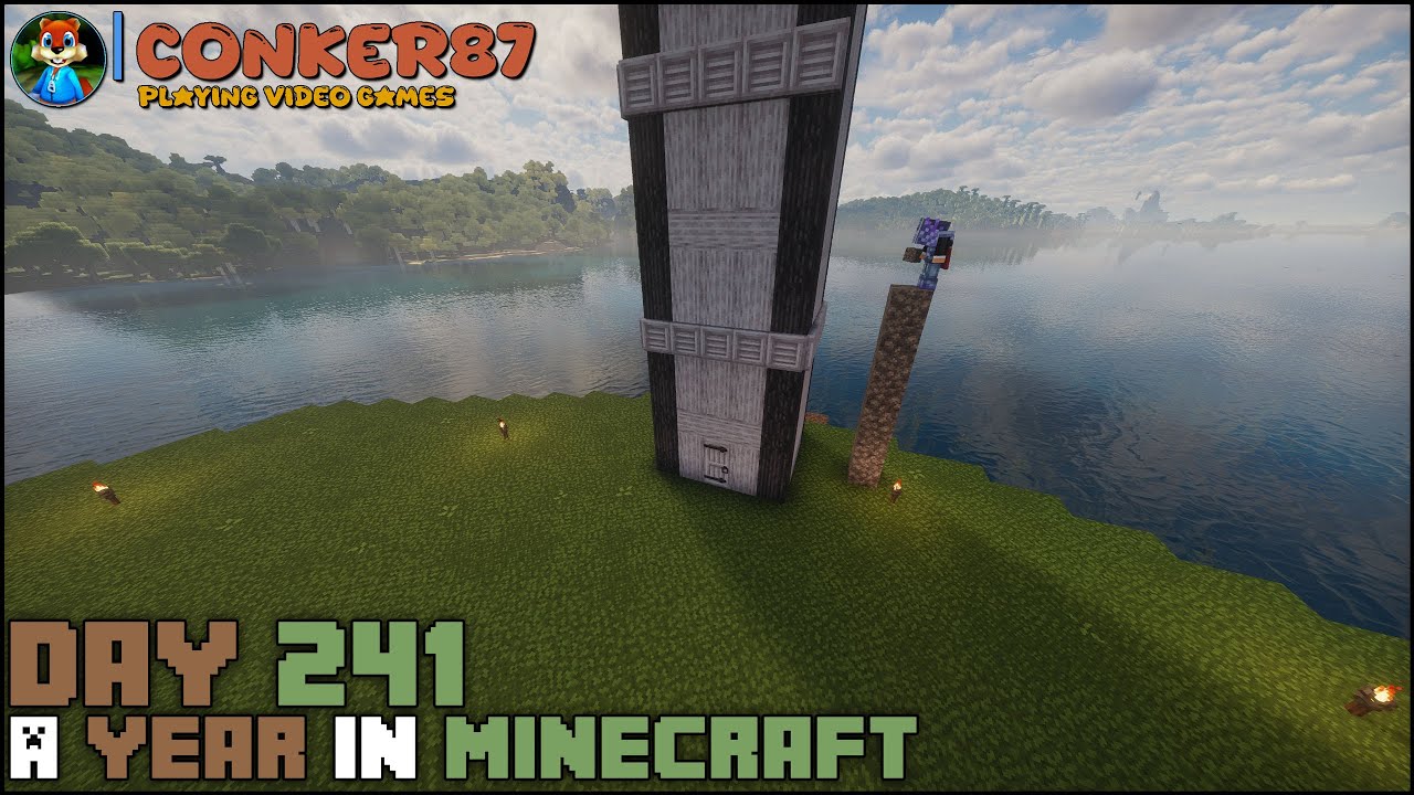 Beginning the Pale Lighthouse | Day 241 – A Year In Minecraft