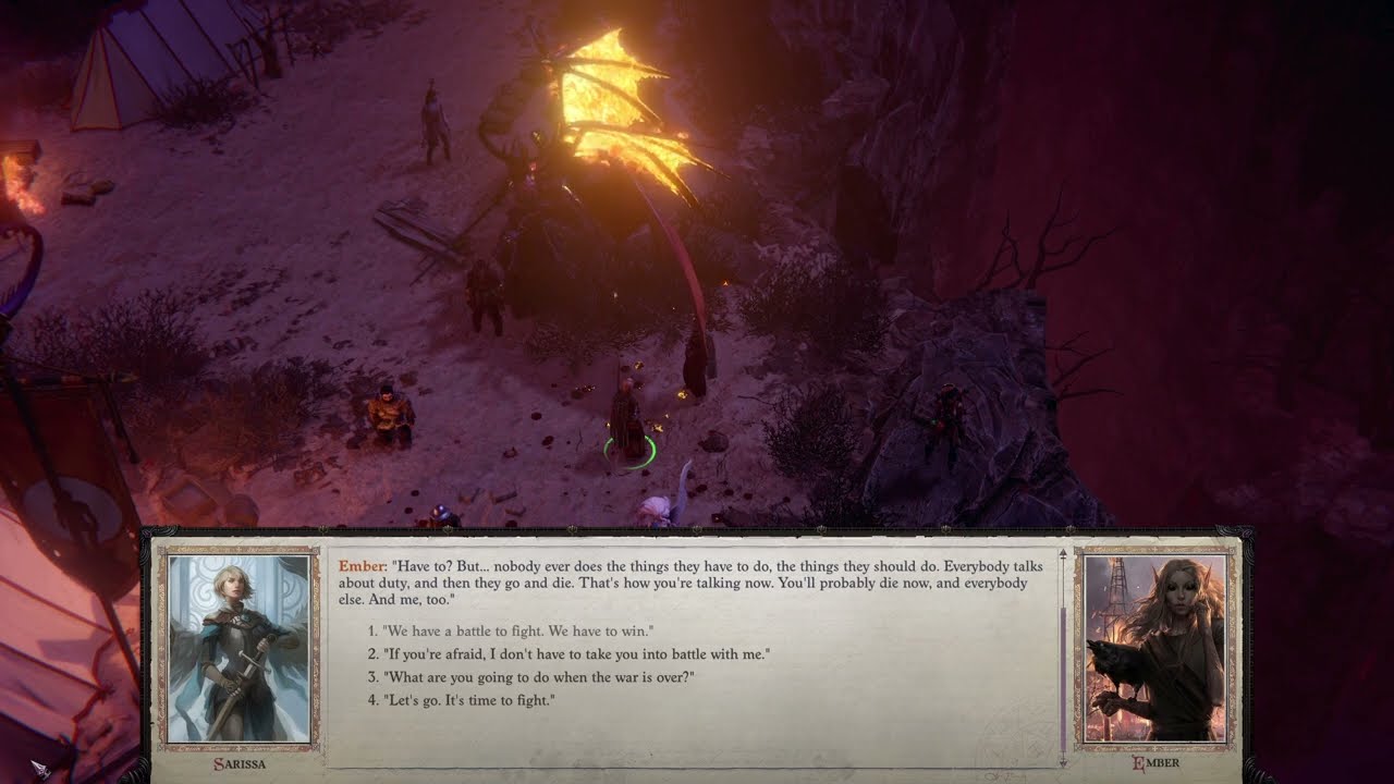 Sad Ember Final Dialogue - Pathfinder: Wrath of the Righteous
