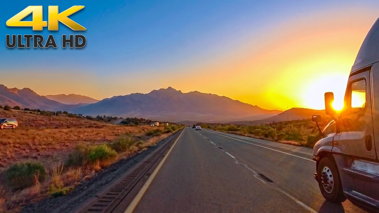 Driving From the Grand Canyon to Las Vegas - Full Road Trip 4K