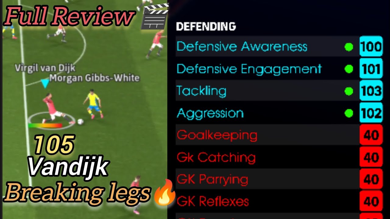 105 Rated Van Dijk Breaking Legs! 😱 Full Review & Gameplay🔥