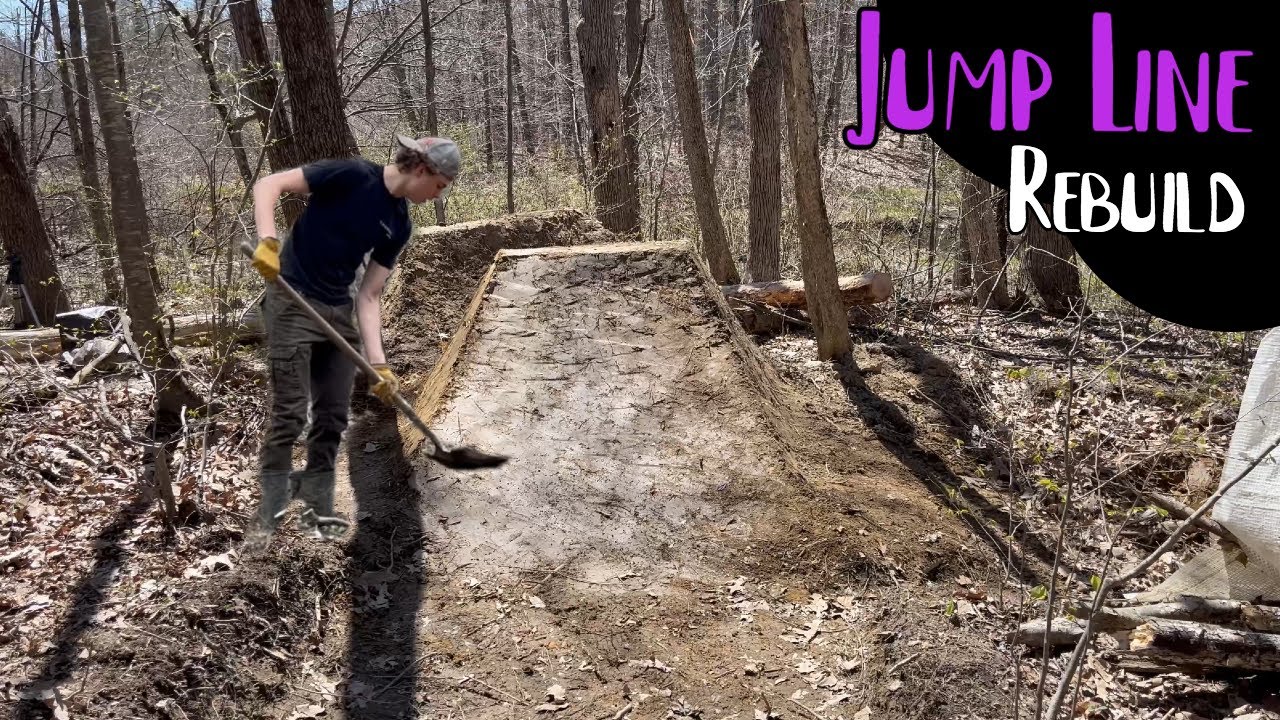 REBUILDING A BACKYARD JUMP LINE!