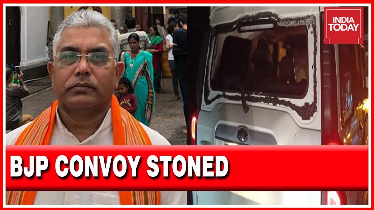 Bengal BJP Chief, Dilip Ghosh's Convoy Attacked