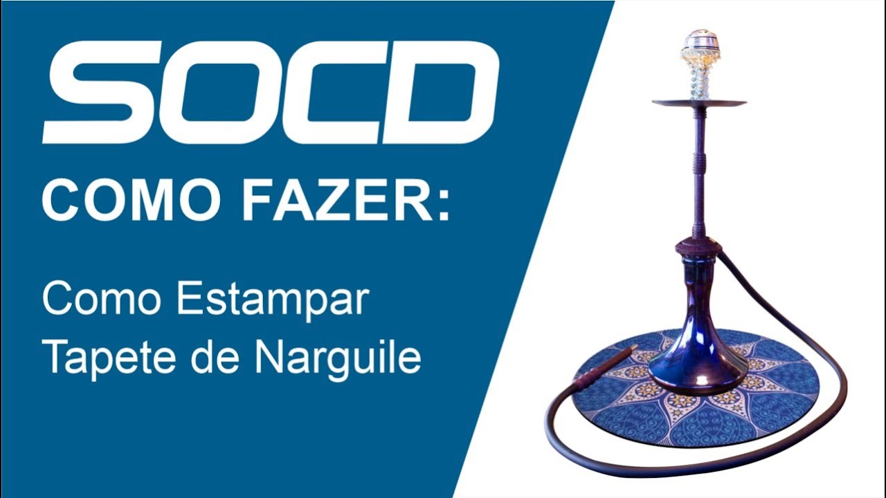 Como Sublimar Tapete de Narguile | SOCD