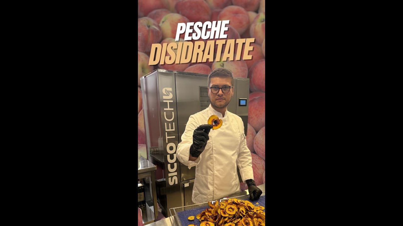 Essiccazione delle pesche con il nostro Sicco 80 Pro