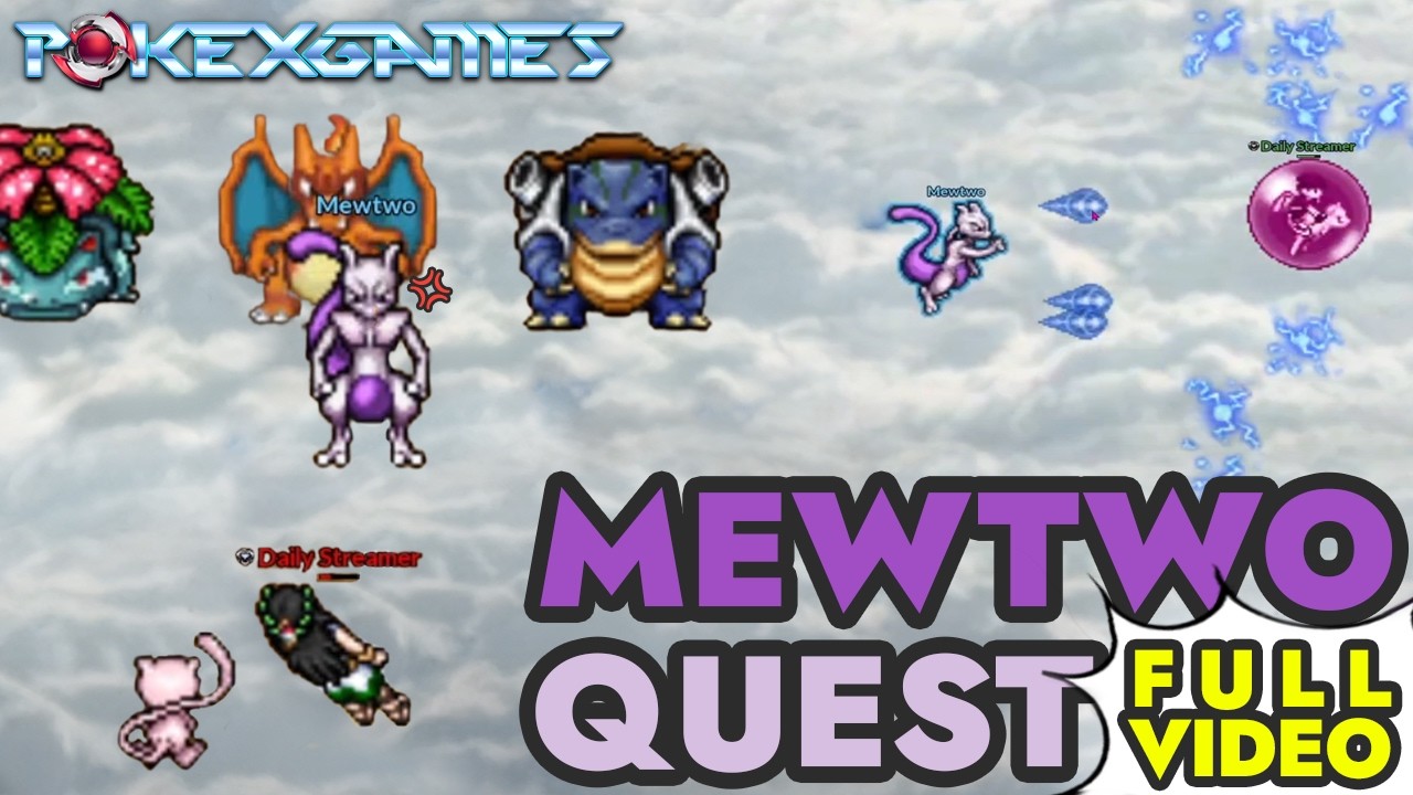 Mewtwo Quest  - Full Video - Low lvl Pokemony -  PokeXGames