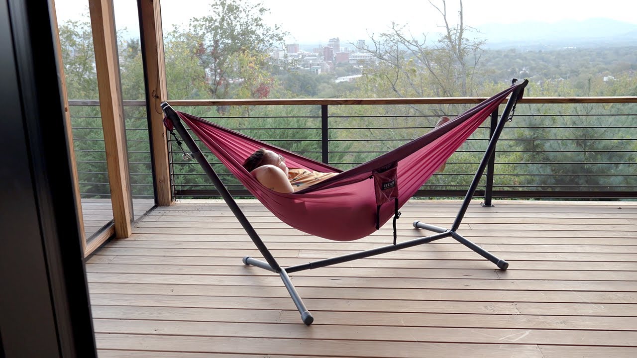 ENO Parkway&reg; Adjustable Hammock Stand &mdash; Your Space-Saving Backyard Hammock Stand