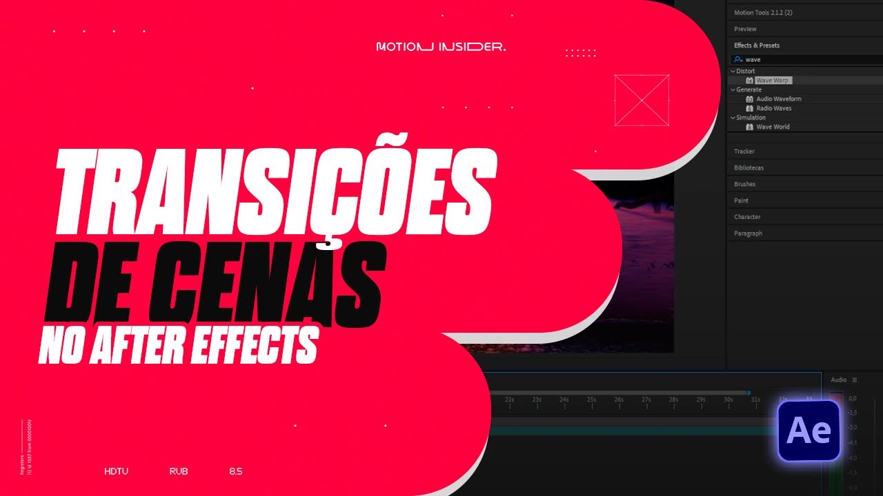 Aprenda a fazer TRANSIÇÕES DE CENAS fluidas no After Effects | Levy Motion