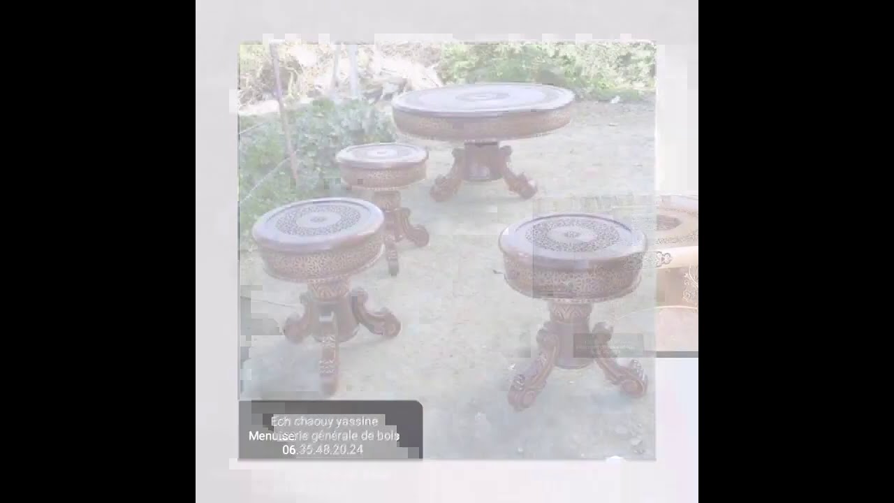 فن نجارة الخشب صنف طبالي صالونات عصرية  tele : 0635482024