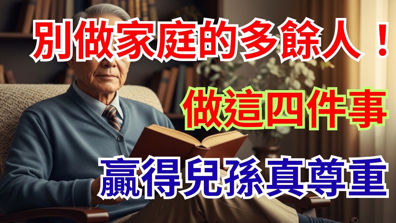 老年人的心態：如何在獨立生活的同時，仍受到子女和孫輩的愛戴和尊重？
