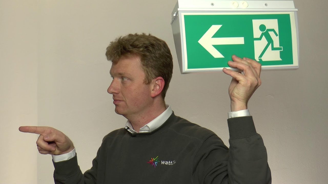 LED-Notlicht und LED-Rettungszeichenleuchte 